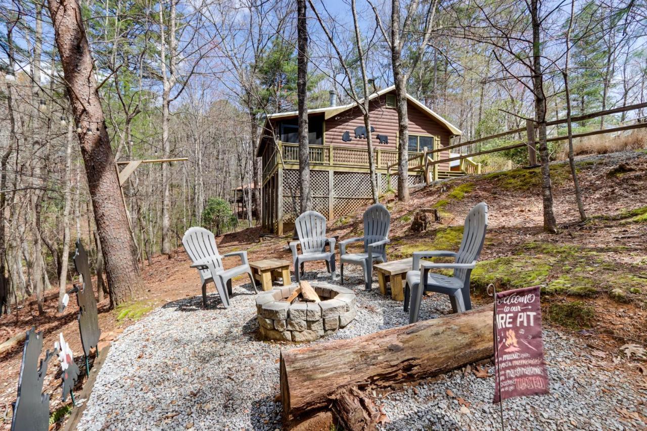 Blue Ridge Cozy Cabin In The Woods With Hot Tub! Ngoại thất bức ảnh