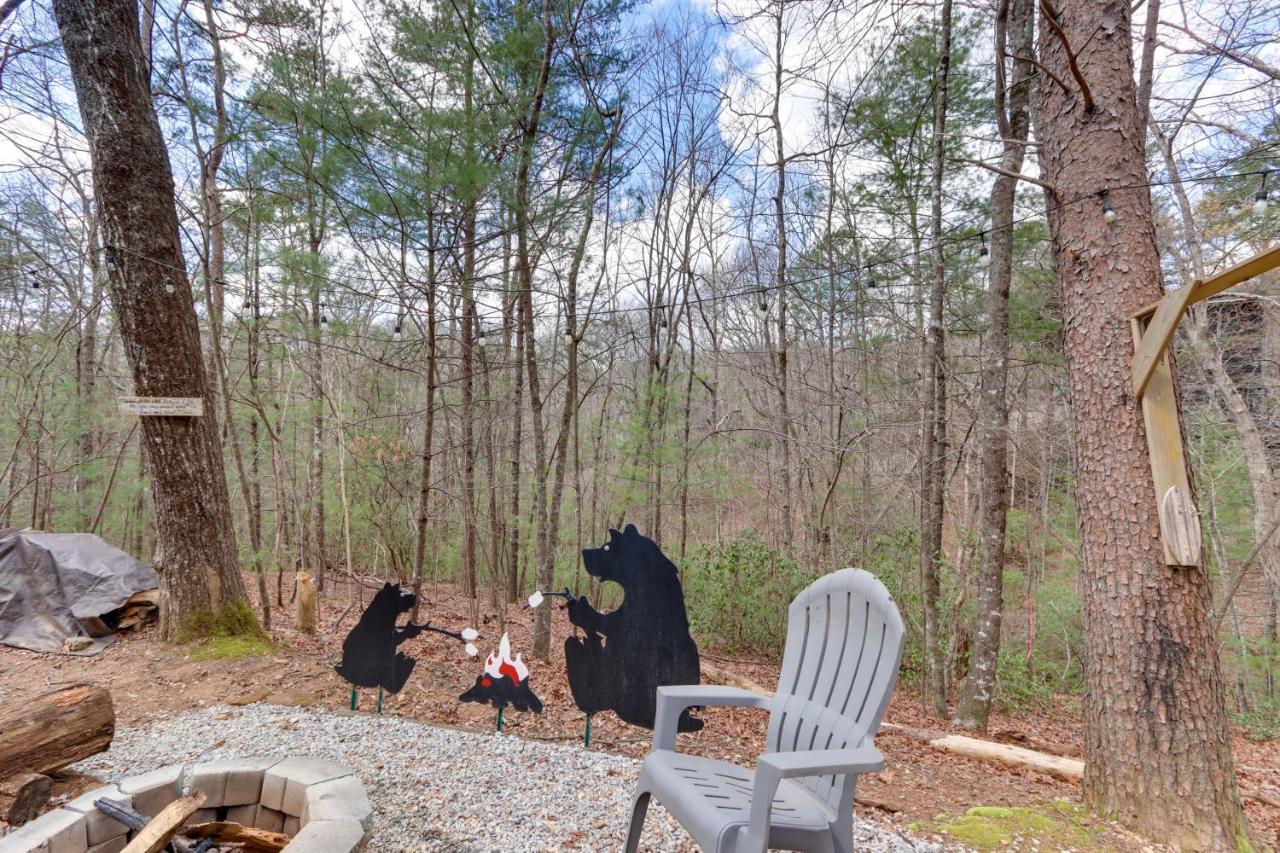 Blue Ridge Cozy Cabin In The Woods With Hot Tub! Ngoại thất bức ảnh