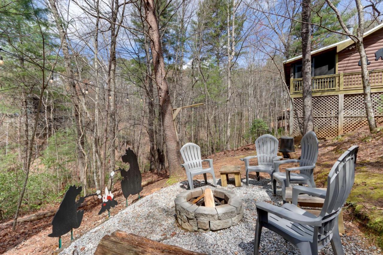 Blue Ridge Cozy Cabin In The Woods With Hot Tub! Ngoại thất bức ảnh