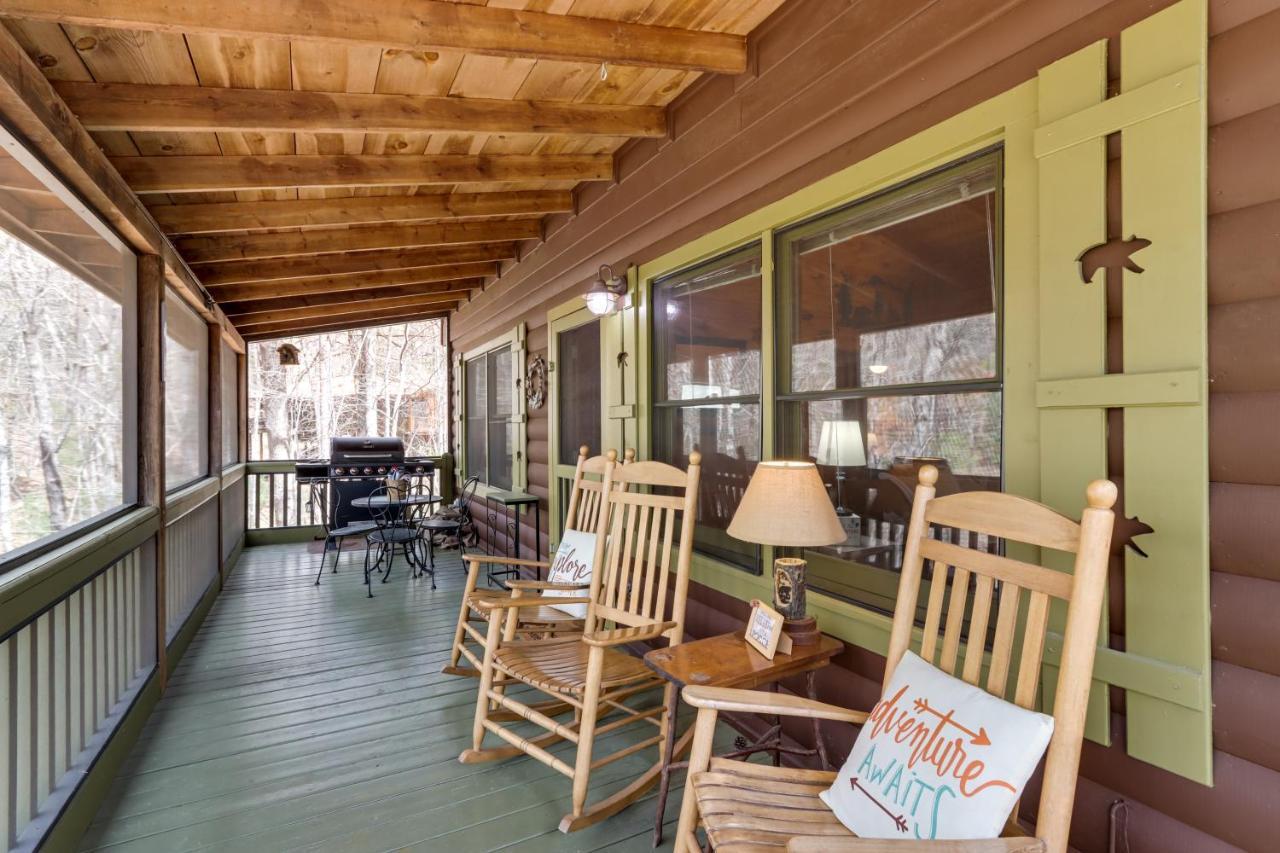 Blue Ridge Cozy Cabin In The Woods With Hot Tub! Ngoại thất bức ảnh